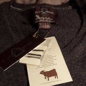 Nwt! 100 Percent Cashmere V Neck Sweater By Black Brown. Sz Med.